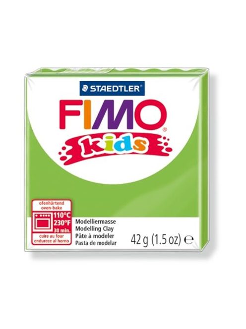 FIMO Gyurma, 42 g, égethető, FIMO "Kids", világoszöld