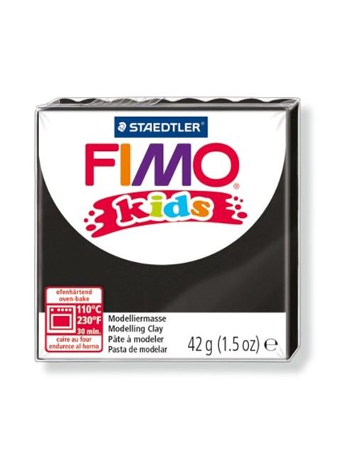 FIMO Gyurma, 42 g, égethető, FIMO "Kids", fekete