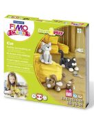 FIMO Gyurma készlet, 4x42 g, égethető, FIMO "Kids Form & Play", cicák