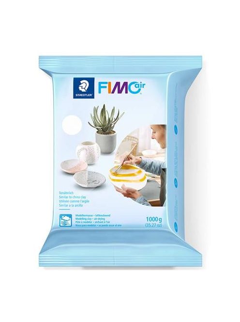 FIMO Gyurma, 1000 g, levegőre száradó, FIMO "Air Basic", fehér