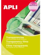 APLI Fólia, írásvetítőhöz, A4, fénymásolóba, kézi adagolású, APLI