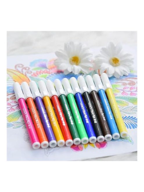 COLOKIT Filctoll készlet, COLOKIT "FibrePen", 12 különböző szín