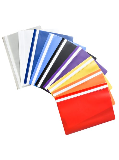 Gyorsfűző műanyag A4, PP Fornax narancs