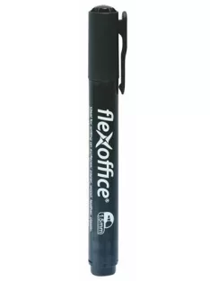   FLEXOFFICE Alkoholos marker, 1,5 mm, kúpos, FLEXOFFICE "PM03", fekete