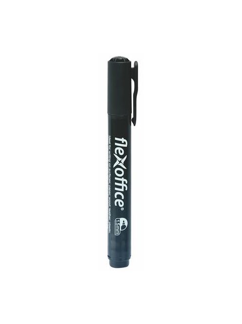FLEXOFFICE Alkoholos marker, 1,5 mm, kúpos, FLEXOFFICE "PM03", fekete