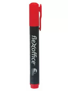   FLEXOFFICE Alkoholos marker, 1,5 mm, kúpos, FLEXOFFICE "PM03", piros