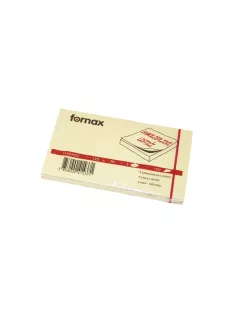 Jegyzettömb öntapadó, 75x125mm, 100lap, Fornax, sárga