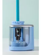 FLEXOFFICE Hegyező, elemes, asztali, FLEXOFFICE "Flexio", kék