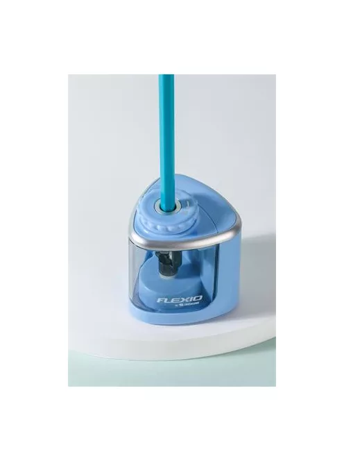 FLEXOFFICE Hegyező, elemes, asztali, FLEXOFFICE "Flexio", kék