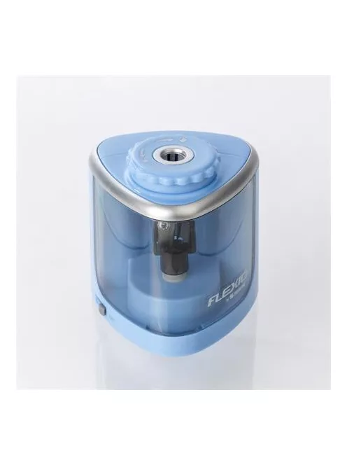 FLEXOFFICE Hegyező, elemes, asztali, FLEXOFFICE "Flexio", kék