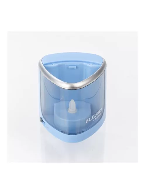 FLEXOFFICE Hegyező, elemes, asztali, FLEXOFFICE "Flexio", kék