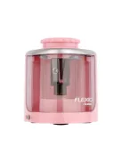 FLEXOFFICE Hegyező, elemes, asztali, FLEXOFFICE "Flexio", rózsaszín