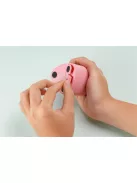 FLEXOFFICE Hegyező, elemes, asztali, FLEXOFFICE "Flexio", rózsaszín