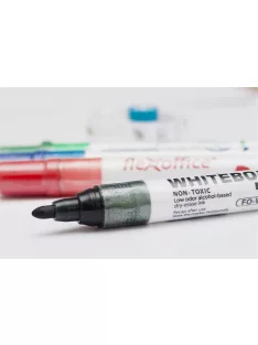  FLEXOFFICE Táblamarker, 2,5 mm, kúpos, FLEXOFFICE "WB02", fekete