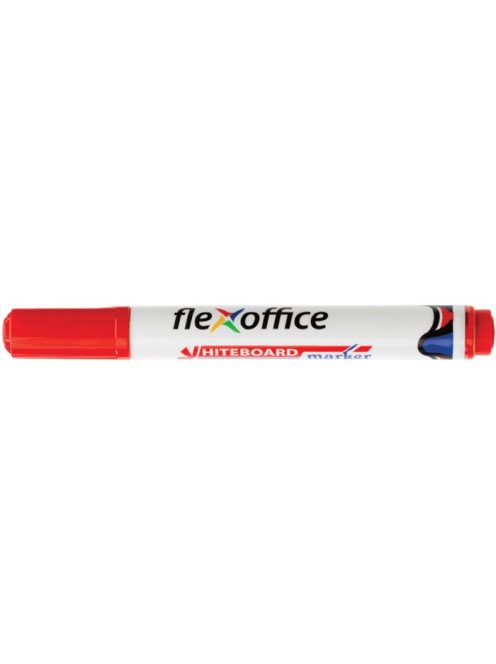 FLEXOFFICE Táblamarker, 2,5 mm, kúpos, FLEXOFFICE "WB03", piros