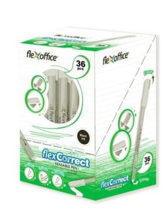   FLEXOFFICE Zseléstoll, 0,25 mm, kupakos, törölhető, FLEXOFFICE "FlexCorrect", kék