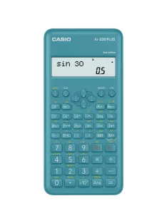   Számológép tudományos 181 funkcióss, kétsoros kijelző Casio FX 220 PLUS 2E kék