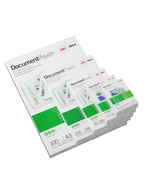 GBC Meleglamináló fólia, 75 mikron, A4, fényes, GBC