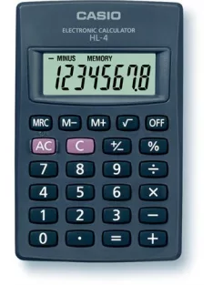  CASIO Zsebszámológép, 8 számjegy, CASIO "HL-4T"