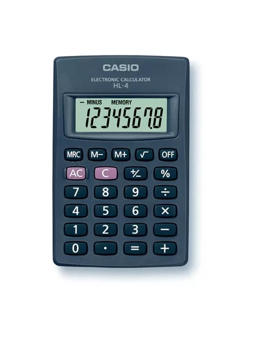 CASIO Zsebszámológép, 8 számjegy, CASIO "HL-4T"