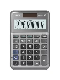   CASIO Számológép, asztali, 12 számjegy, CASIO "MS-120 FM", szürke