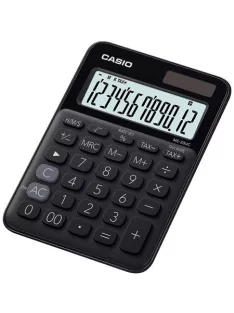   CASIO Számológép, asztali, 12 számjegy, CASIO, "MS 20 UC", fekete