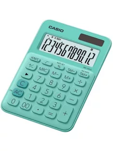   CASIO Számológép, asztali, 12 számjegy, CASIO, "MS 20 UC", zöld
