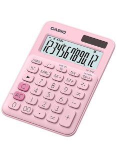   CASIO Számológép, asztali, 12 számjegy, CASIO, "MS 20 UC" rózsaszín