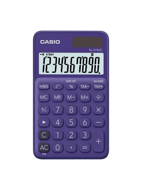 CASIO Zsebszámológép, 10 számjegy, CASIO "SL 310", lila