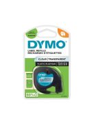 DYMO Feliratozógép szalag, 12 mm x 4 m, DYMO "Letratag", víztiszta