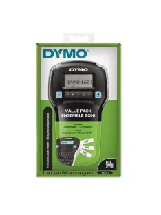   DYMO Elektromos feliratozógép, DYMO "LM 160", fekete, + 3 db D1 szalag