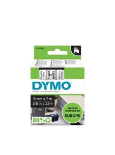   DYMO Feliratozógép szalag, 9 mm x 7 m, DYMO "D1", fehér-fekete