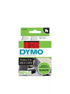   DYMO Feliratozógép szalag, 9 mm x 7 m, DYMO "D1", piros-fekete