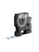DYMO Feliratozógép szalag, 12 mm x 7 m, DYMO "D1", víztiszta-fekete