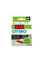 DYMO Feliratozógép szalag, 12 mm x 7 m, DYMO "D1", piros-fekete