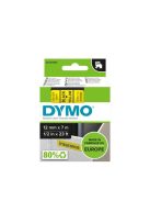 DYMO Feliratozógép szalag, 12 mm x 7 m, DYMO "D1", sárga-fekete