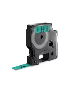   DYMO Feliratozógép szalag, 12 mm x 7 m, DYMO "D1", zöld-fekete