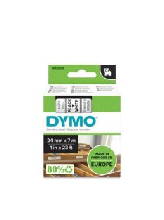   DYMO Feliratozógép szalag, 24 mm x 7 m, DYMO "D1", fehér-fekete