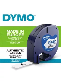   DYMO Feliratozógép szalag, 12 mm x 4 m, DYMO "Letratag", fehér