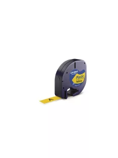   DYMO Feliratozógép szalag, 12 mm x 4 m, DYMO "Letratag", sárga