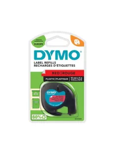   DYMO Feliratozógép szalag, 12 mm x 4 m, DYMO "Letratag", piros