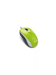   GENIUS Egér, vezetékes, optikai, normál méret, USB, GENIUS "DX-120", zöld