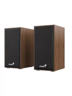   GENIUS Hangszóró, 2.0, 6W, USB táp, fa burkolat, GENIUS "SP-HF180", barna