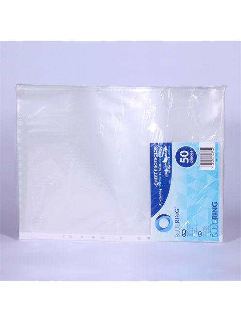 Genotherm lefűzhető, A3, 120 micron fekvő, víztiszta Bluering® 25 db/csomag,