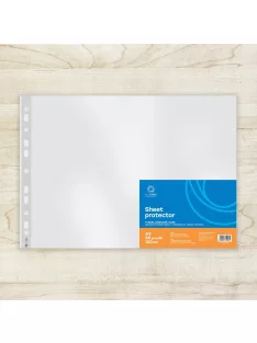   Genotherm lefűzhető, A3, 120 micron fekvő, víztiszta Bluering® 25 db/csomag,