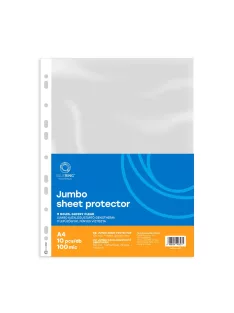   Genotherm lefűzhető, A4, 100 micron jumbo víztiszta Bluering® 10 db/csomag,