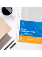Genotherm lefűzhető, A4, 100 micron jumbo víztiszta Bluering® 10 db/csomag,