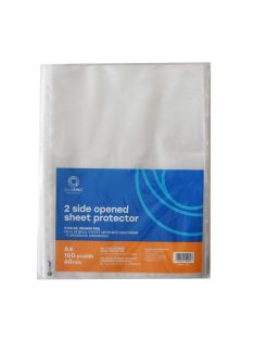  Genotherm lefűzhető, A4, 60 micron kétoldalt (felül és belül) nyitott narancsos Bluering® 100 db/csomag, 