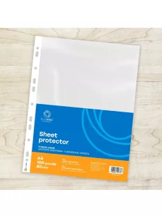   Genotherm lefűzhető, A4, 80 micron víztiszta Bluering® 100 db/csomag,