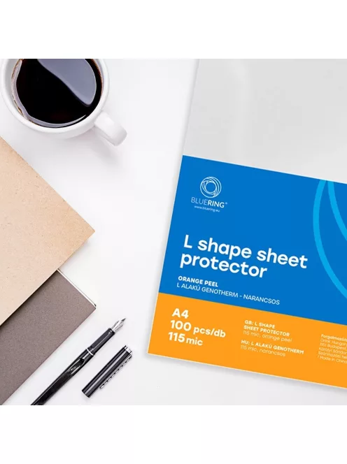Genotherm 'L' A4, 115 micron narancsos Bluering® 100 db/csomag,